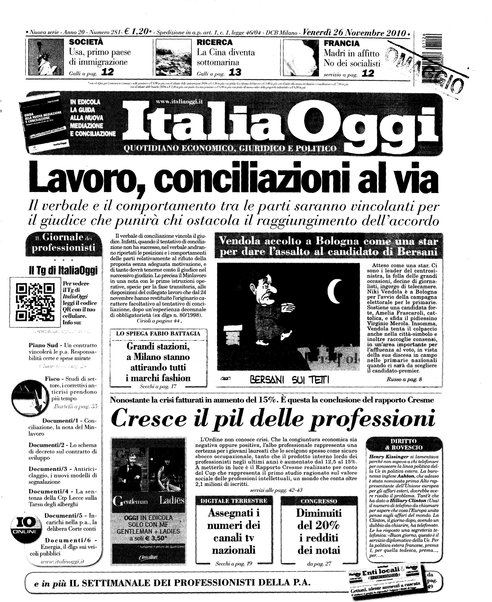 Italia oggi : quotidiano di economia finanza e politica